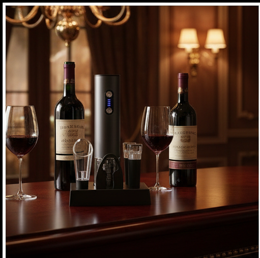 Rechargeable Electric Wine Opener Kit with Accessories