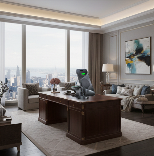 3-in-1 Foldable MagSafe Charger with Night Light