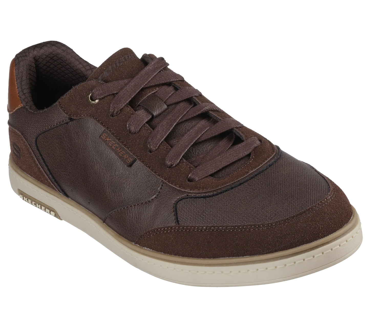 Skechers Men's Haney Oxford Sneaker Brown 9.5