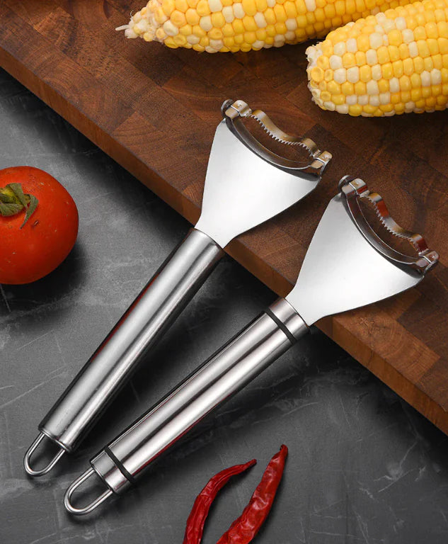 Dual Corn Kernel Stripper Tool Stainless Steel