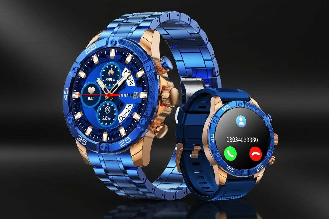 Luxury Hybrid Smartwatch 1.53" Sports & Business Model