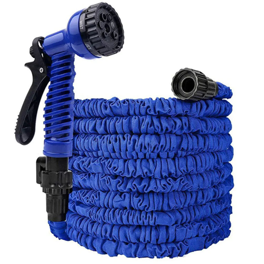 Heavy-Duty Expandable Garden Hose with Nozzle – 25FT to 100FT