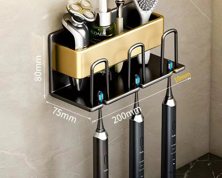 Bathroom Wall Organizer for Toothbrush & Cup