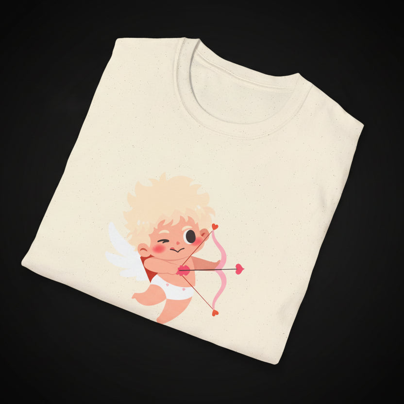 Cupid Made Me Do It T-Shirt – Funny Valentine Cupid Graphic Tee