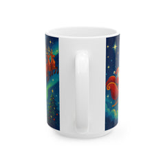 Personalized Santa Sleigh Christmas Mug – Custom Name Holiday Gift