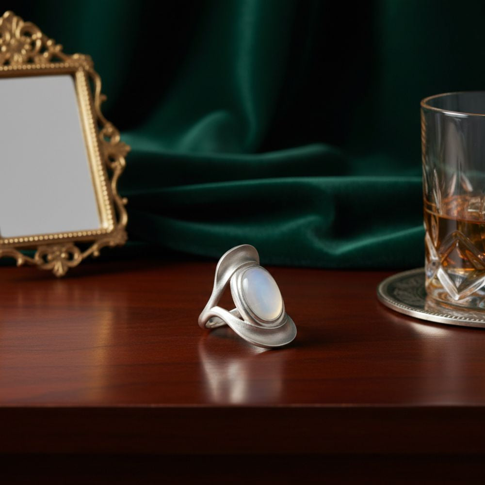 Silver Opal Elegance Ring