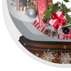 Christmas Wonderland Tree Skirt, Holiday Decor, Merry Christmas Design, Festive Home Decorations, Xmas Gift