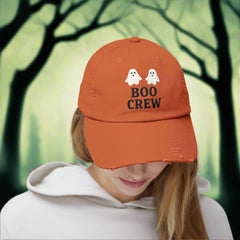 Boo Crew Distressed Cap – Halloween Ghost Hat