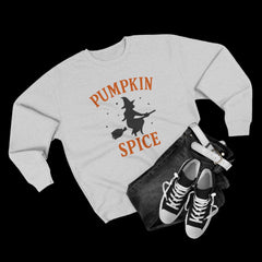 “Pumpkin Spice Sweatshirt | Cozy Fall Unisex Crewneck Halloween Outfit”
