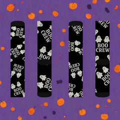 Boo Crew Socks – Cozy Ghost Halloween Crew-Length Socks