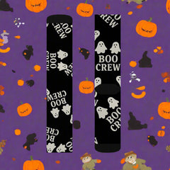 Boo Crew Socks – Cozy Ghost Halloween Crew-Length Socks