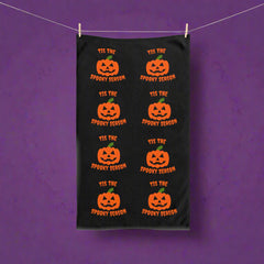 🎃 Spooky Season Pumpkin Hand Towel – Halloween Kitchen Decor