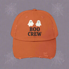 Boo Crew Distressed Cap – Halloween Ghost Hat