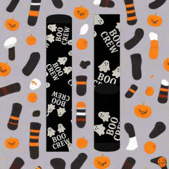 Boo Crew Socks – Cozy Ghost Halloween Crew-Length Socks