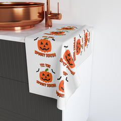 🎃 Spooky Season Pumpkin Hand Towel – Halloween Kitchen Decor