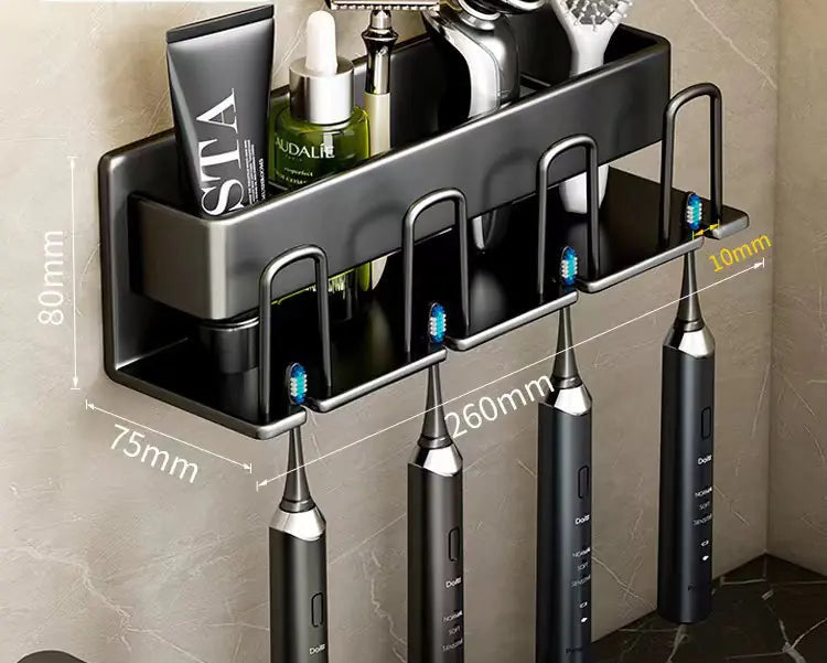 Bathroom Wall Organizer for Toothbrush & Cup