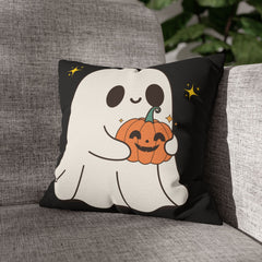 Cute Ghost Pumpkin Pillowcase – Halloween Home Décor Accent