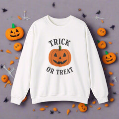 “Halloween Trick-Or-Treat Sweatshirt | Cozy Unisex Crewneck”