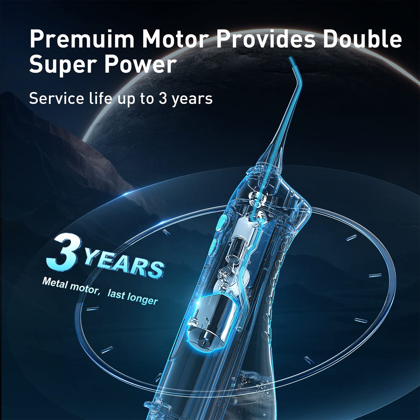 Cordless Oral Irrigator – Portable Water Flosser for Deep Teeth Cleaning