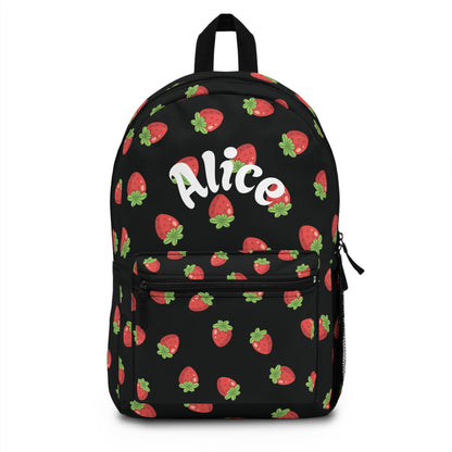 Cute Strawberry Pattern Backpack – Personalized Just for You