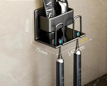 Bathroom Wall Organizer for Toothbrush & Cup