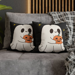 Cute Ghost Pumpkin Pillowcase – Halloween Home Décor Accent