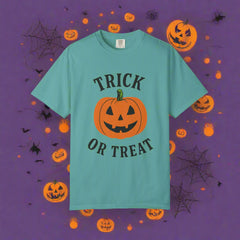 “Halloween Trick-Or-Treat T-Shirt | Pumpkin Graphic Unisex Tee”