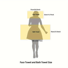 3-Piece Super Soft Absorbent Bath and Shower Towel Set