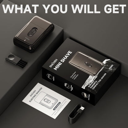 Ultra-Portable Electric Shaver with Precision Floating Blade & Pop-Up Trimmer