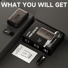 Ultra-Portable Electric Shaver with Precision Floating Blade & Pop-Up Trimmer