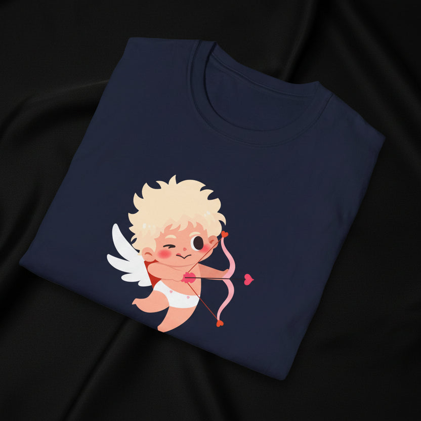 Cupid Made Me Do It T-Shirt – Funny Valentine Cupid Graphic Tee