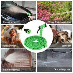 Heavy-Duty Expandable Garden Hose with Nozzle – 25FT to 100FT