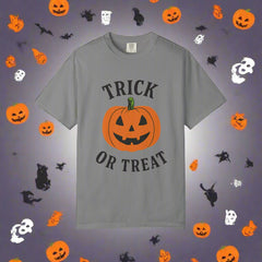 “Halloween Trick-Or-Treat T-Shirt | Pumpkin Graphic Unisex Tee”