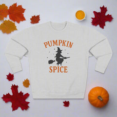 “Pumpkin Spice Sweatshirt | Cozy Fall Unisex Crewneck Halloween Outfit”