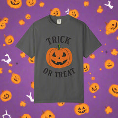 “Halloween Trick-Or-Treat T-Shirt | Pumpkin Graphic Unisex Tee”