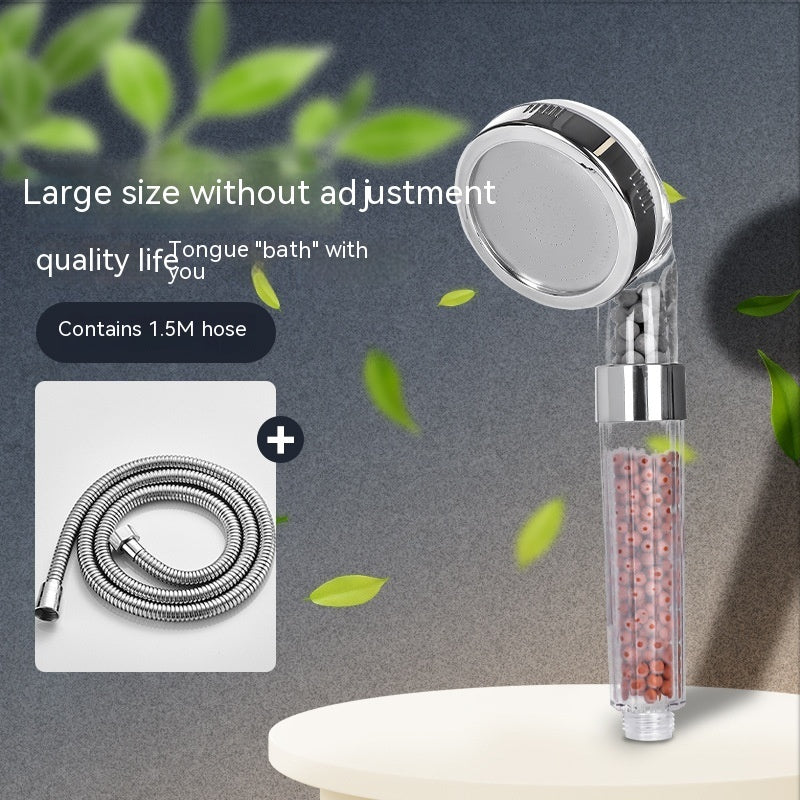 Eco-Friendly 3-Speed Anion Shower Head with Water-Saving Filtration