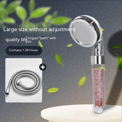 Eco-Friendly 3-Speed Anion Shower Head with Water-Saving Filtration