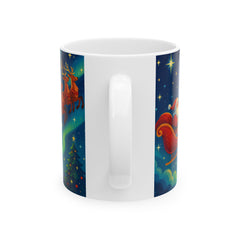 Personalized Santa Sleigh Christmas Mug – Custom Name Holiday Gift