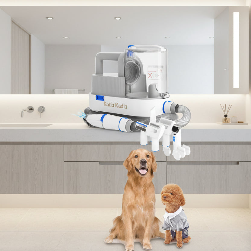 Pet Grooming Kit, 5 In 1 Dog Grooming Kit With 2 Suction Mode, Low Noise Dog Hair Remover, Dog Vacuums For Hair Cleaning For Shedding Small, Medium Pet For Dog Hair At Home