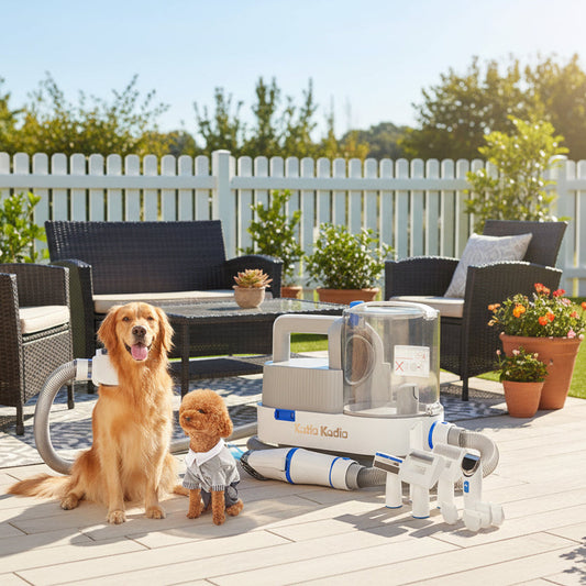 Pet Grooming Kit, 5 In 1 Dog Grooming Kit With 2 Suction Mode, Low Noise Dog Hair Remover, Dog Vacuums For Hair Cleaning For Shedding Small, Medium Pet For Dog Hair At Home