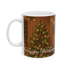 Festive Santa Ceramic Mug - Holiday Gift, Christmas Coffee Cup, Seasonal Decor, Winter Hot Beverage