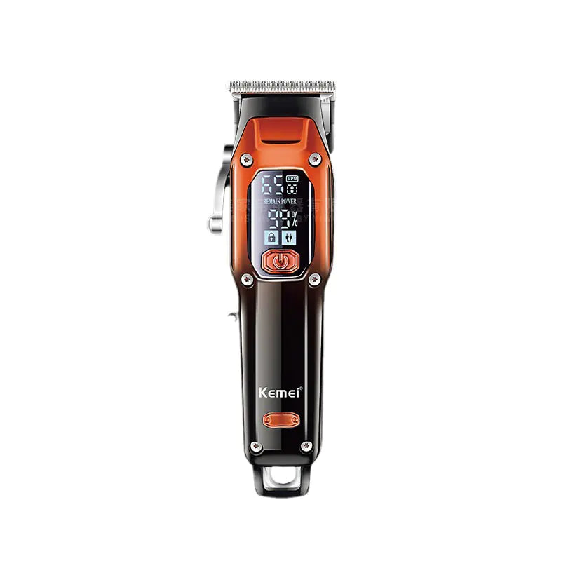 KM-658 LCD Electric Hair Clipper – Professional Cordless Hair Trimmer for Men