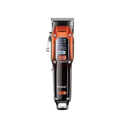KM-658 LCD Electric Hair Clipper – Professional Cordless Hair Trimmer for Men