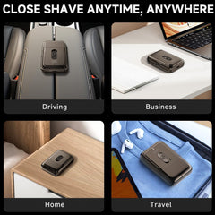 Ultra-Portable Electric Shaver with Precision Floating Blade & Pop-Up Trimmer