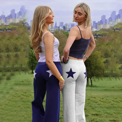 Ladies' Two-Tone Straight Pants