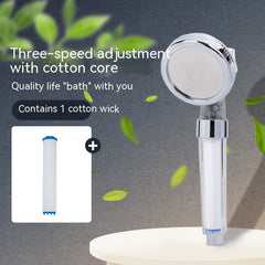 Eco-Friendly 3-Speed Anion Shower Head with Water-Saving Filtration