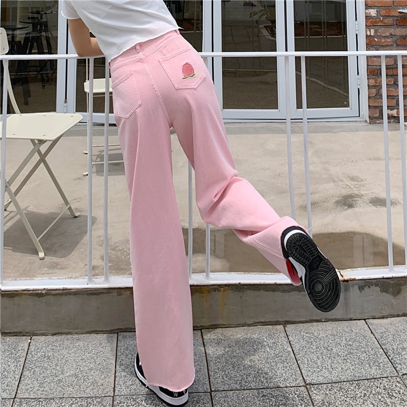 Chic High Waist Wide Leg Jeans
