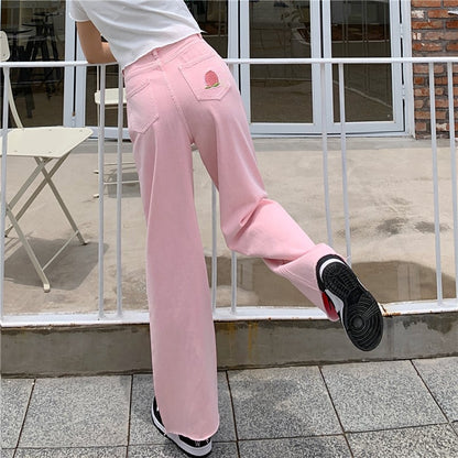 Chic High Waist Wide Leg Jeans