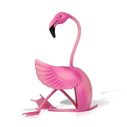Flamingo Iron Wine Holder - Elegant Home Decor