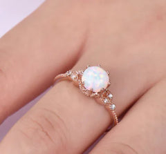 Lunar Glow Moonstone Ring for Women
